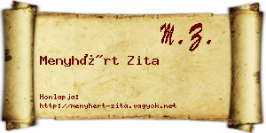 Menyhért Zita névjegykártya